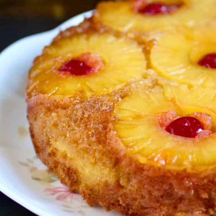 Vintage pineapple upside-down cake