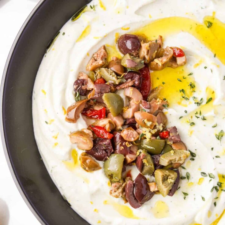 Whipped ricotta dip made after reading these Italian appetizers