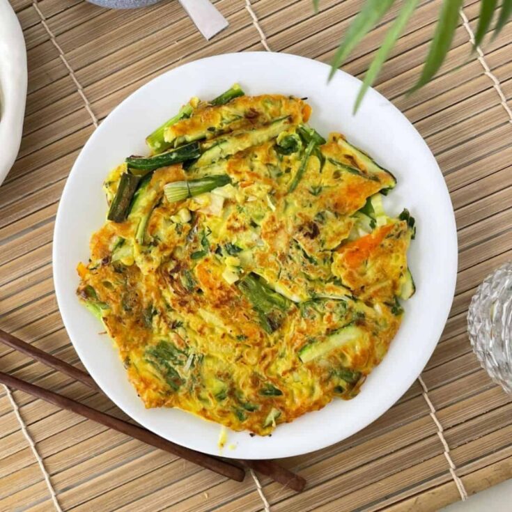 Yachaejeon Korean vegetable pancakes