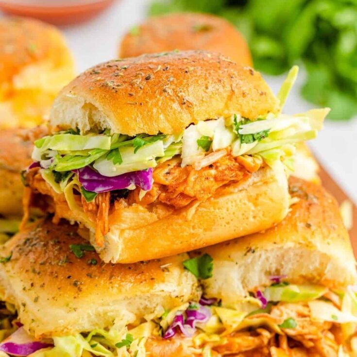 BBQ chicken sliders