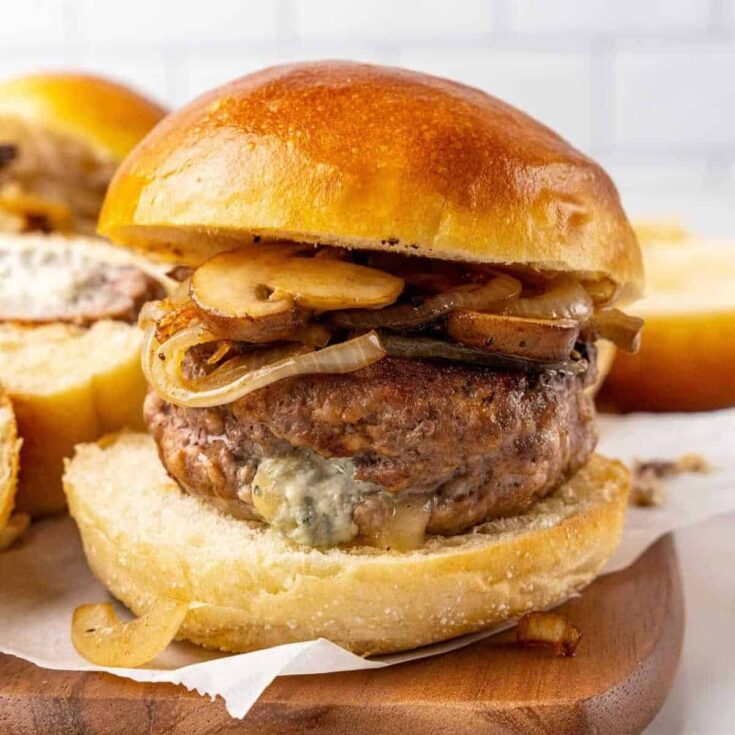 Blue cheese burger