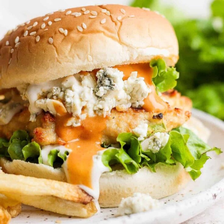 Buffalo chicken burger