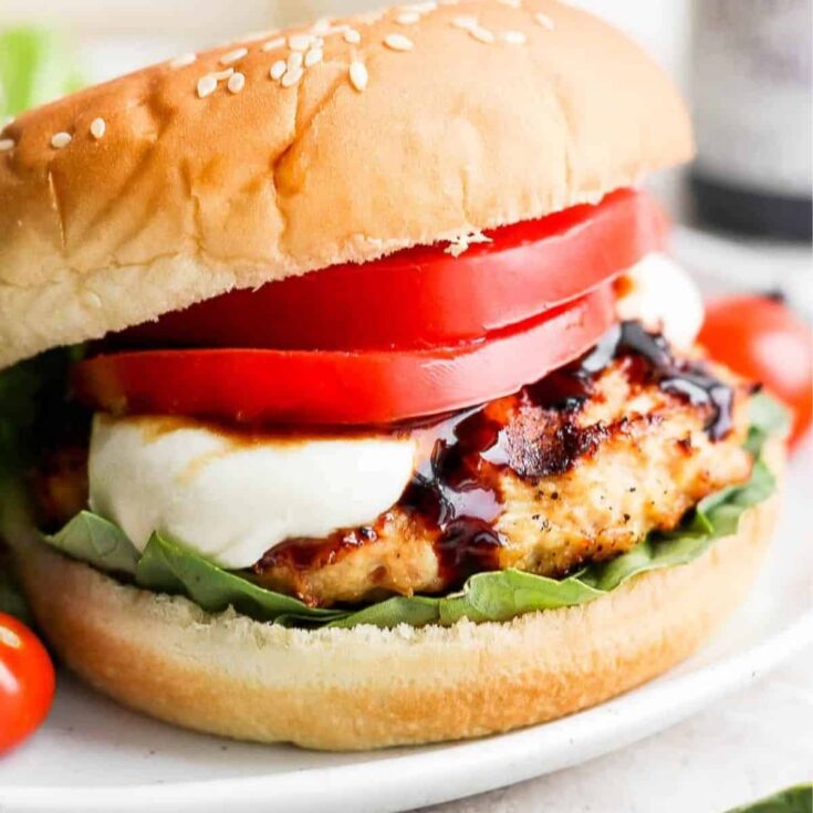 Caprese burger made after reading these Burger recipes