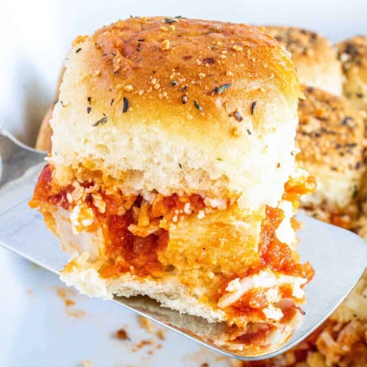 Chicken parmesan sliders