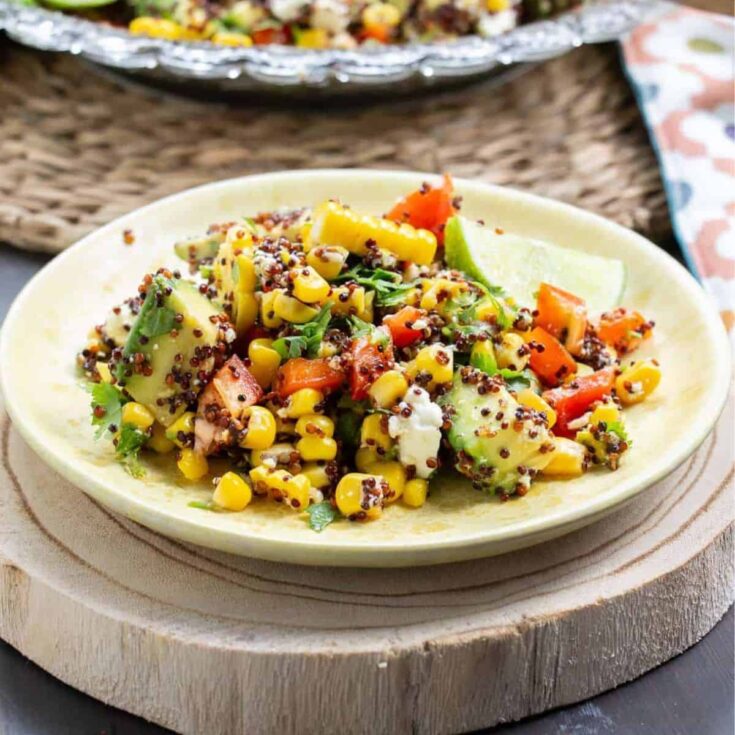 Corn and avocado salad