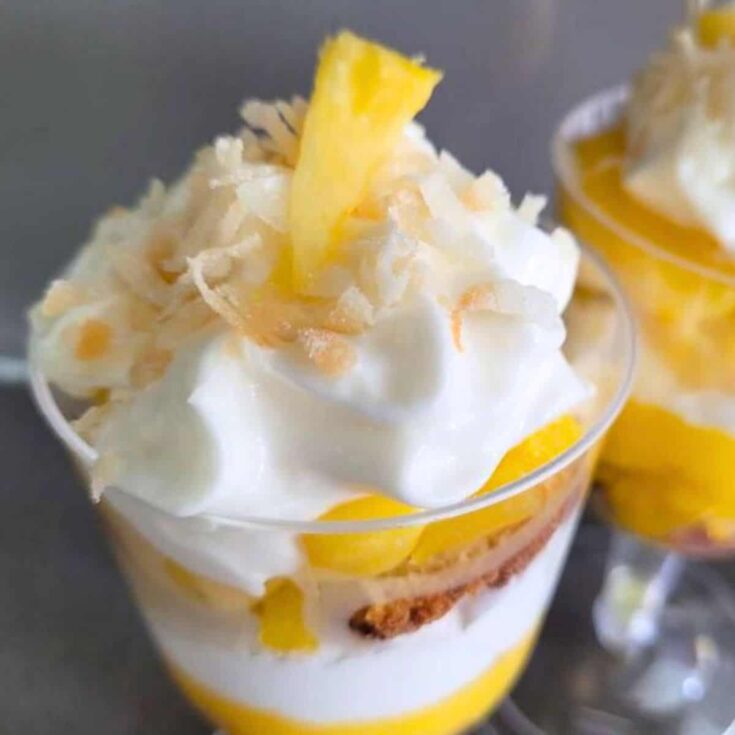 Double D parfait made after reading these Pineapple dessert recipes