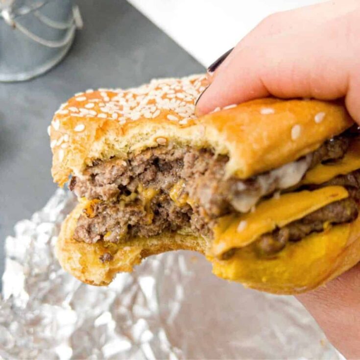Five Guys copycat burger made after reading these Burger recipes