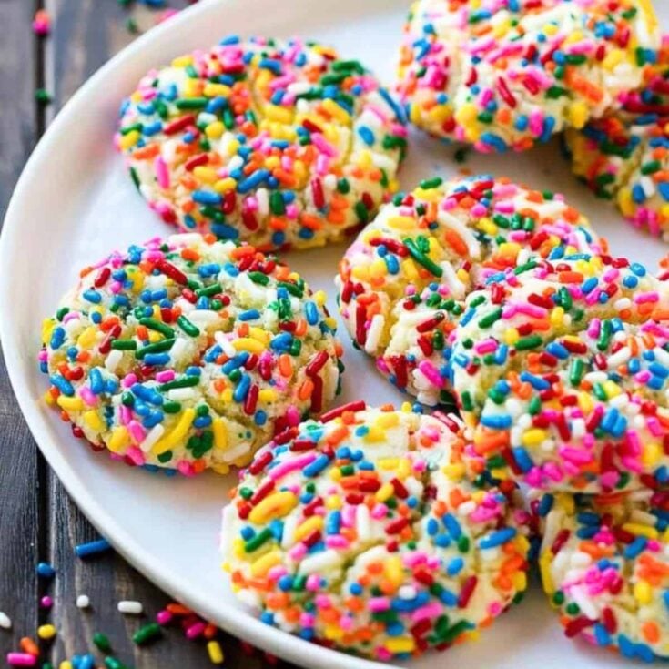 Funfetti cookies made after reading these Unicorn party food