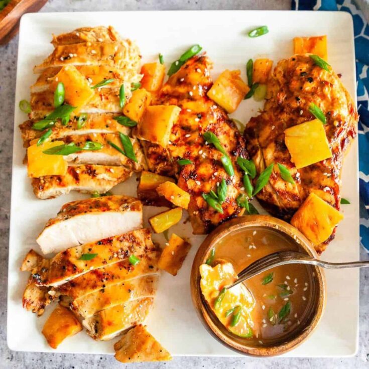 Grilled Hawaiian chicken teriyaki