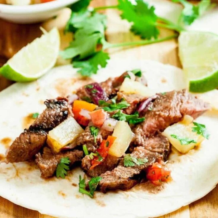 Grilled steak tacos made after reading these Hawaiian recipes