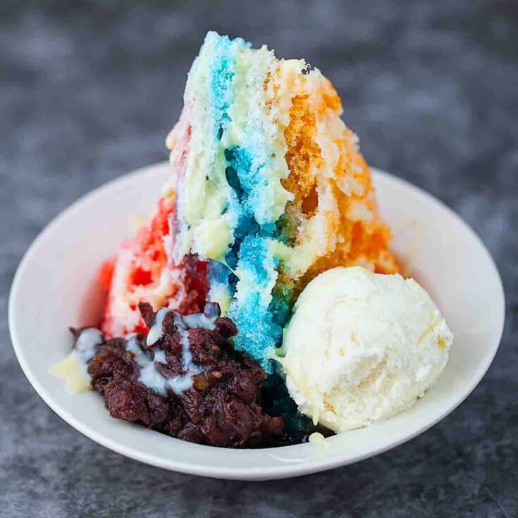 Colorful Hawaiian shave ice