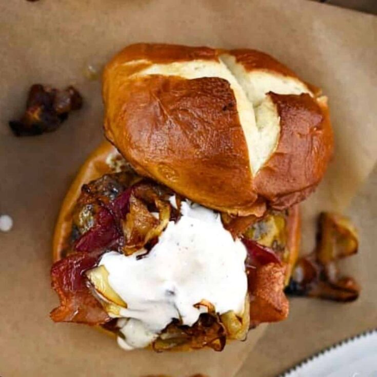 Irish pub burger