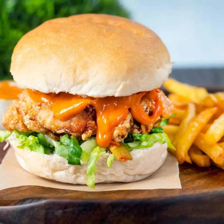 Korean Fried Chicken Burger