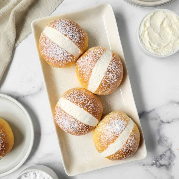 Maritozzi made after reading these Italian desserts