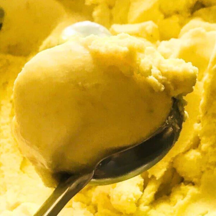 Pineapple ice cream