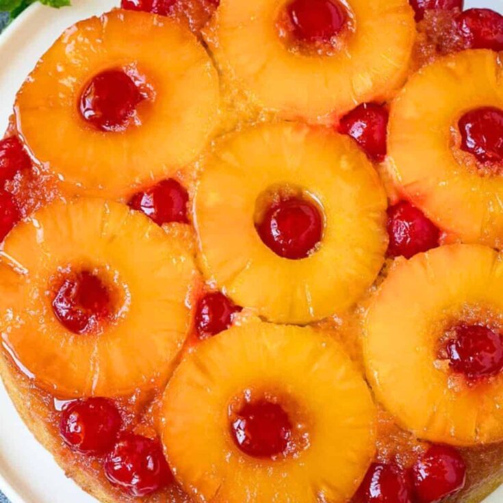 Pineapple upside down cake