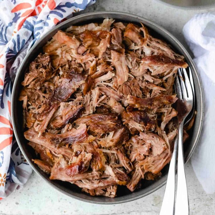 A plate of slow cooker kalua pork