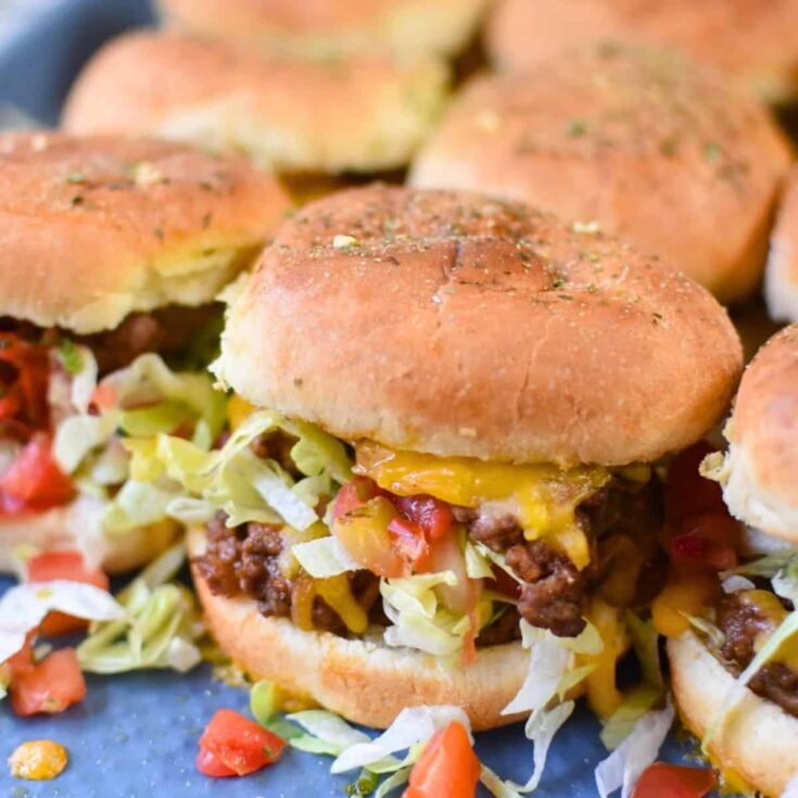 Taco beef sliders