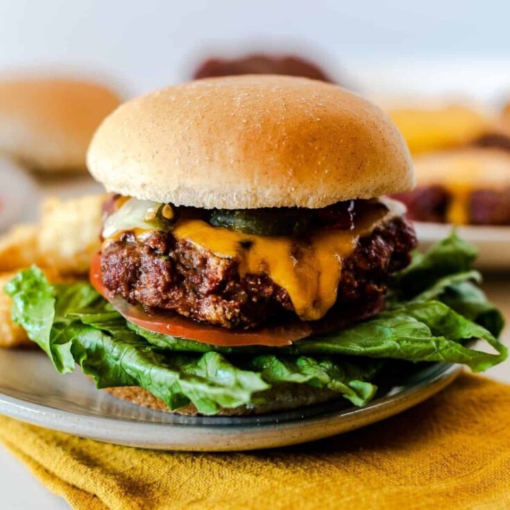 Traeger burger made after reading these Burger recipes