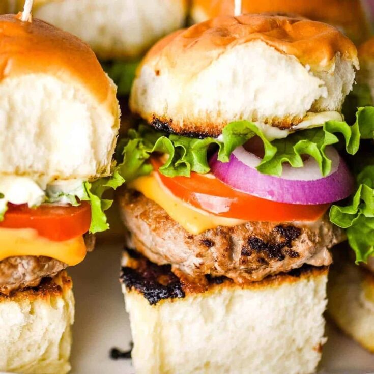 Turkey burger sliders