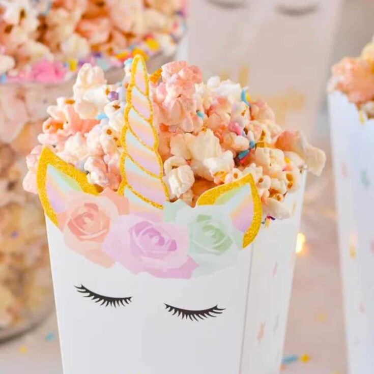 Unicorn popcorn