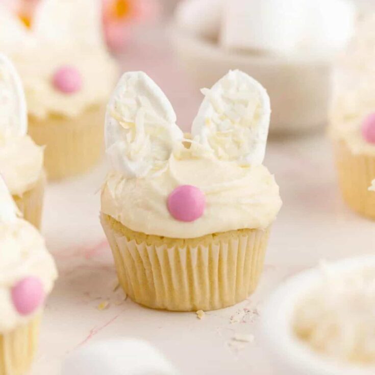 Easter bunny cupcake