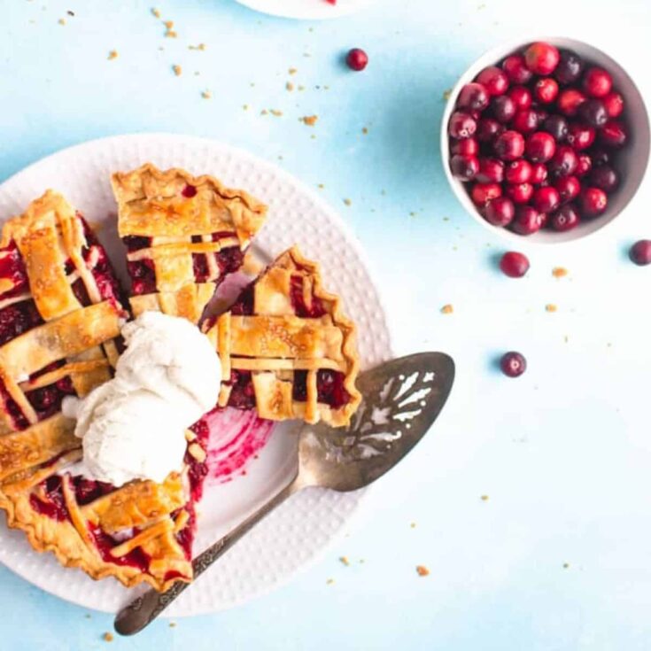 Cranberry orange pie made after reading these Thanksgiving pie recipes