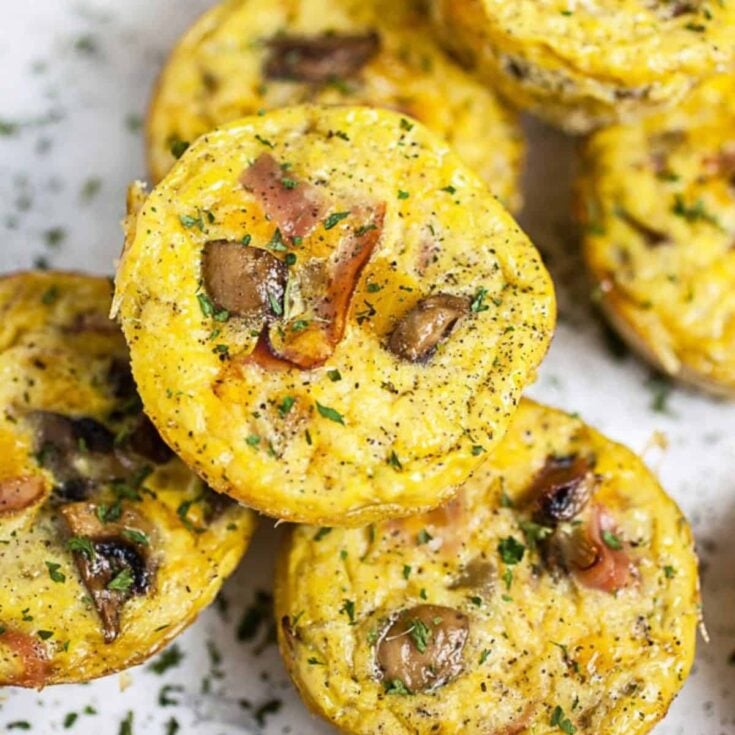 Denver omelette egg cups made after reading these Leftover ham recipes