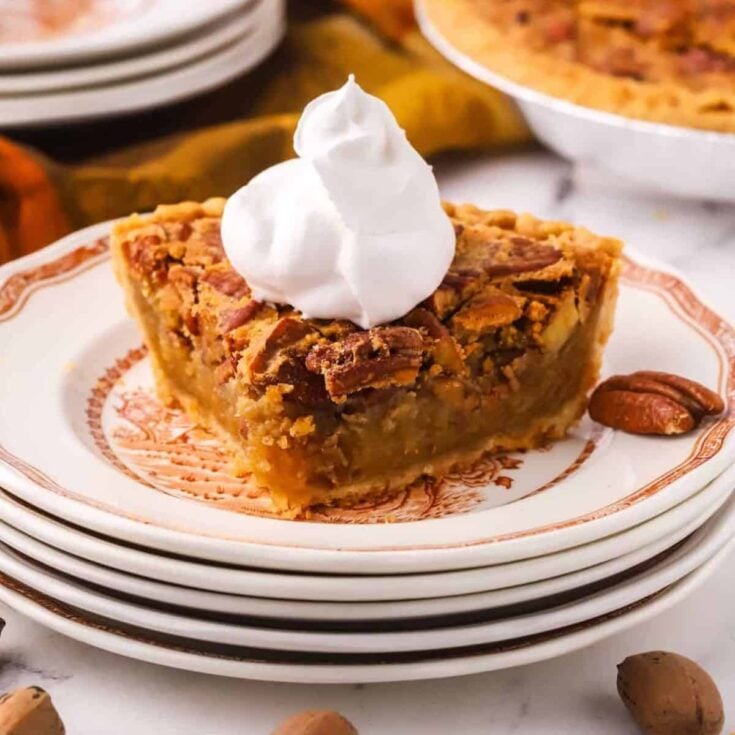 Dot's ultimate Southern pecan pie on a plate