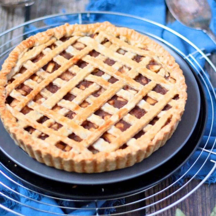A fresh pear pie