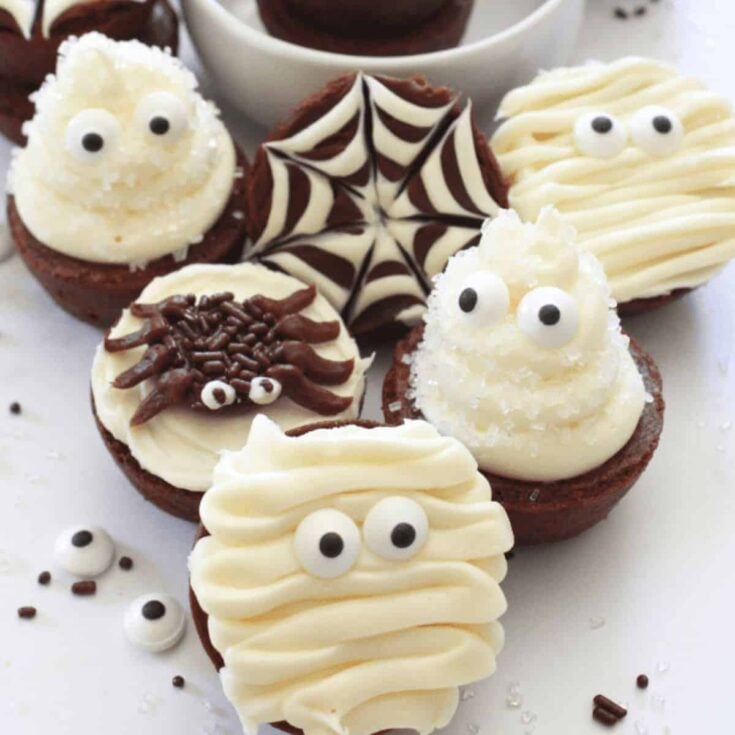 Halloween brownie bites