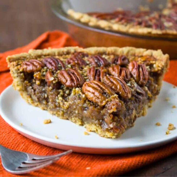 A slice of Hemp pecan pie&nbsp;