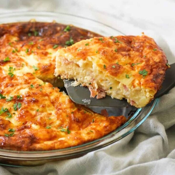 Impossible quiche made after reading these Leftover ham recipes