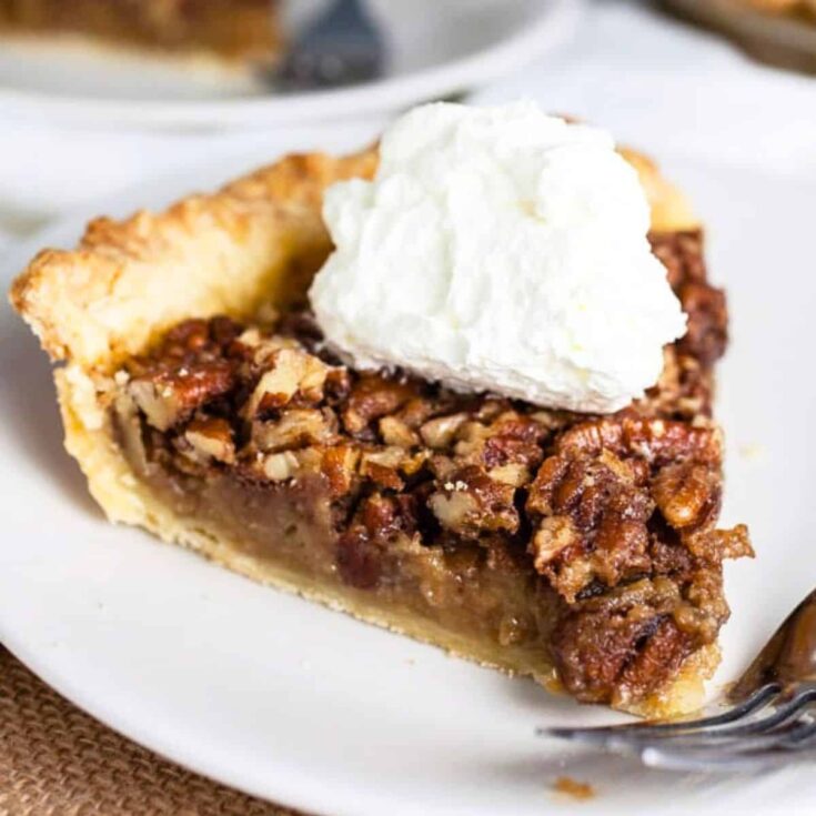 Maple bourbon pecan pie
