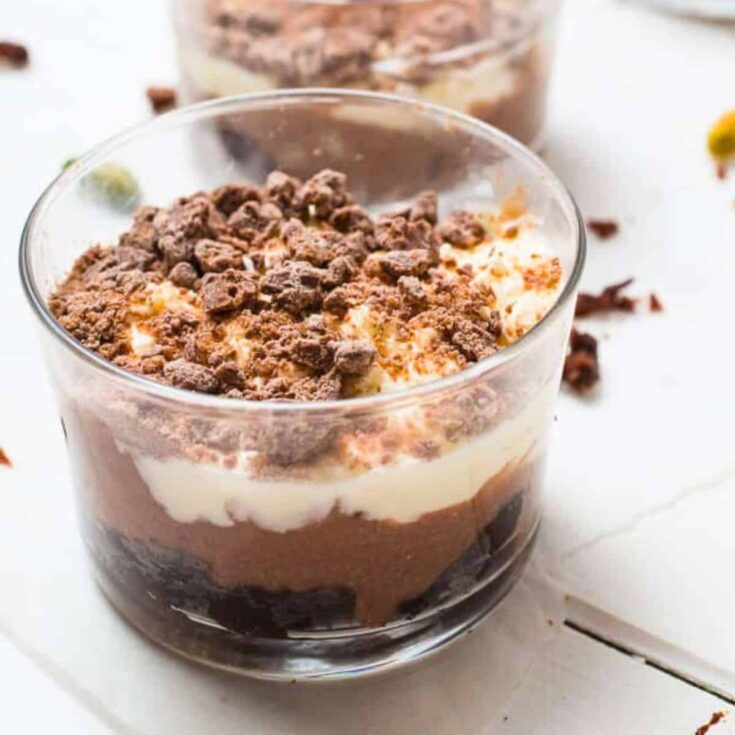 Mini chocolate trifle
