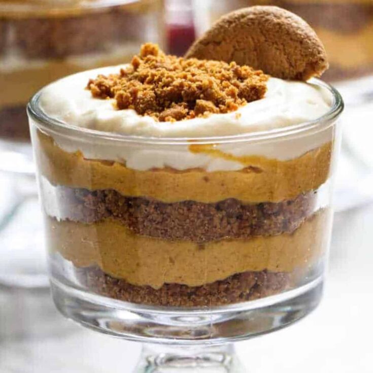 No-bake pumpkin cheesecake parfait