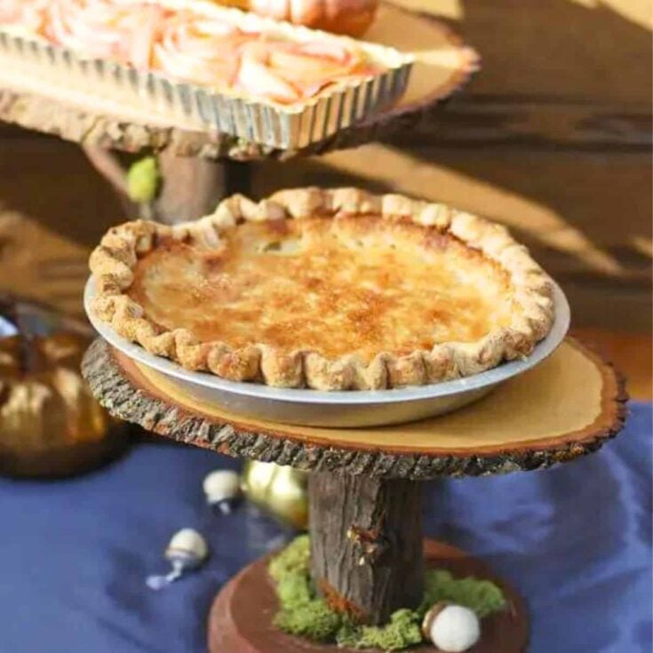 Old fashioned custard pie
