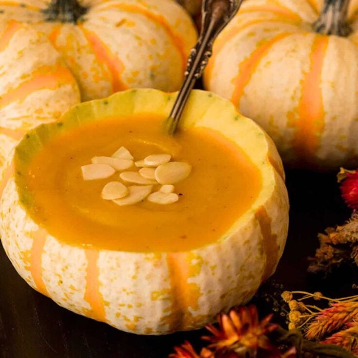 Roasted curry butternut squash soup