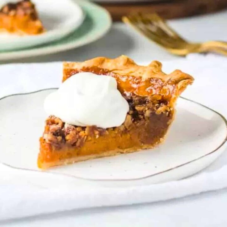 Sweet potato pecan pie