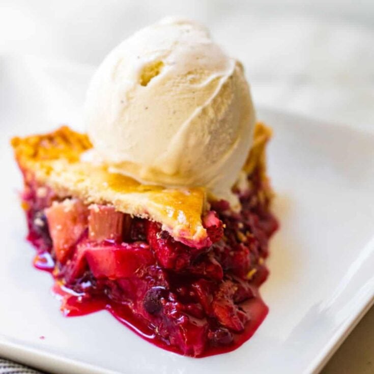 A slice of fruit forest pie
