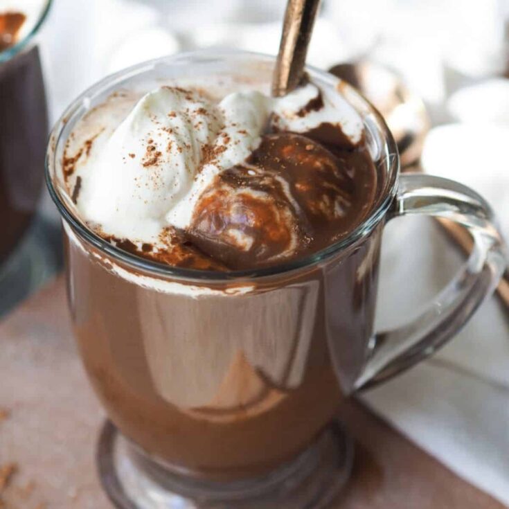 The best hot chocolate float