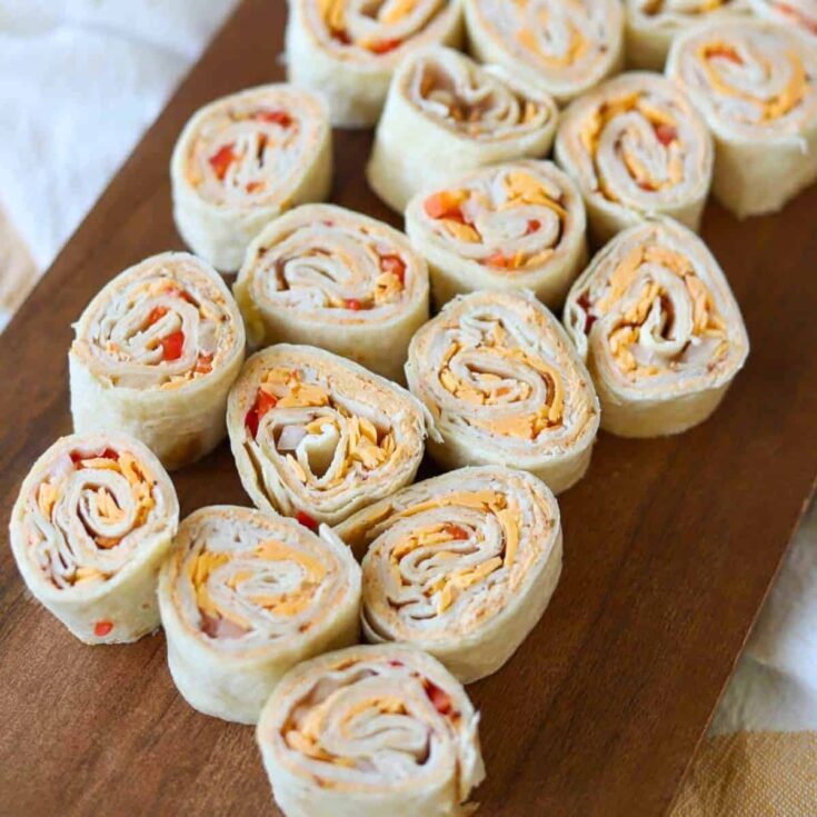 Turkey and cheese roll ups