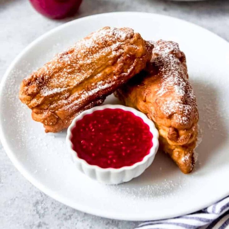 Blue Bayou Monte Cristo sandwich on a plate