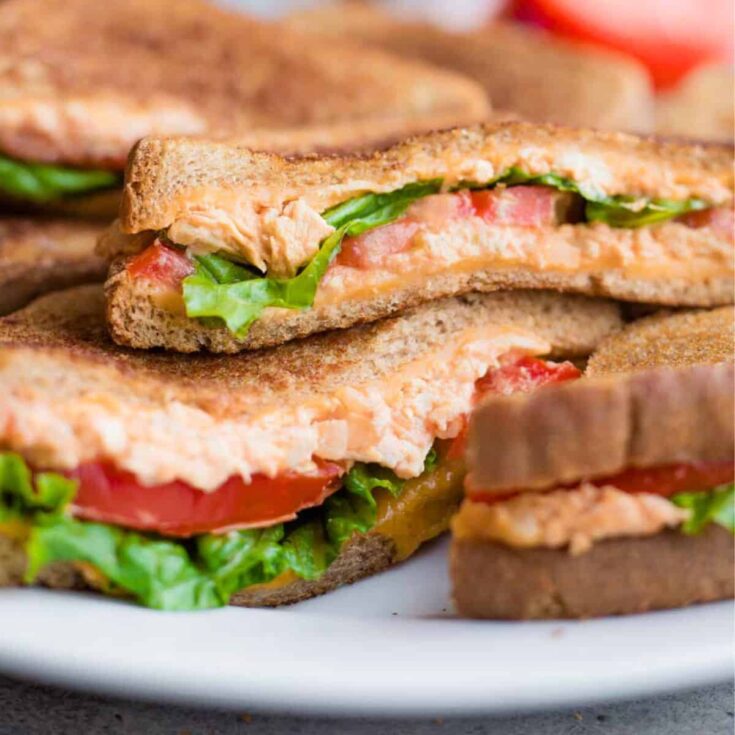 Buffalo chicken dip grilled cheese sandwich