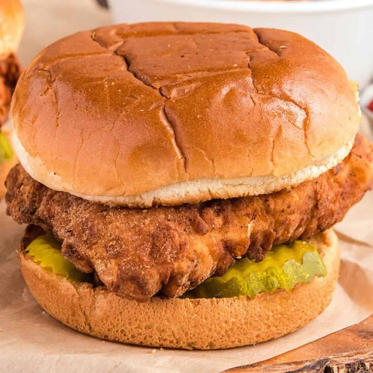 Crispy Chick Fil A chicken sandwich