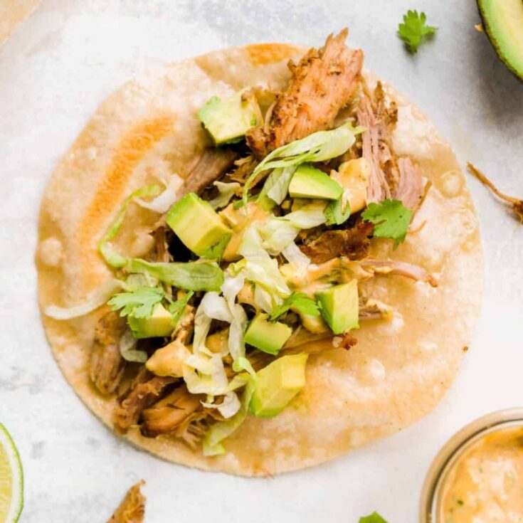 Crispy pork carnitas