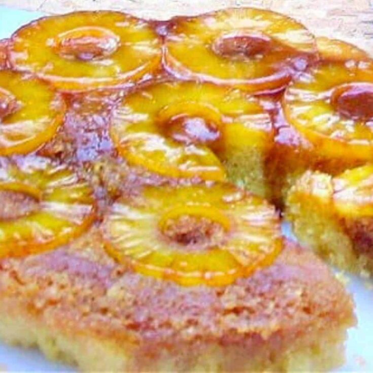 Dutch oven pineapple upside-down cake made after reading these Campfire desserts