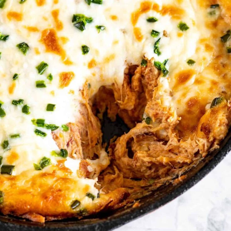 Cheesy pulled pork dip
