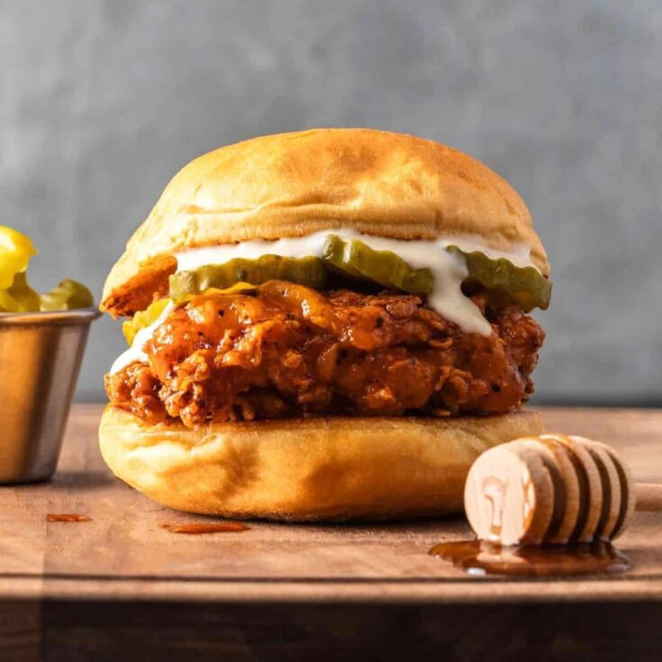 Hot honey chicken sandwich made after reading these super sandwich recipes
