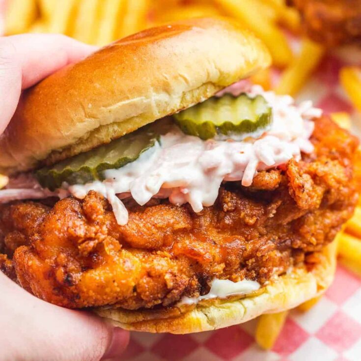 Nashville-style hot chicken sandwich